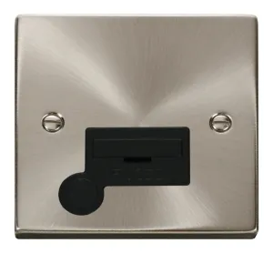 13A Fused Connection Unit With Flex Outlet - Black
