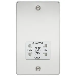 115/230V Dual Voltage Shaver Socket - Polished Chr