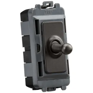 20AX 1G DP Toggle switch - smoked bronze