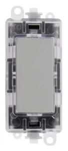 250V~ Green Transparent Illuminated Blank Module -