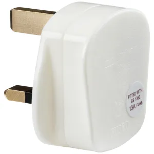 13A Rough Use Plug Top (Quick fix) - White