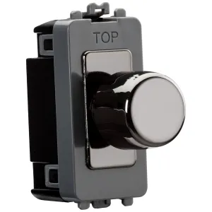 6A 1G 2-way Dummy Dimmer Module - black nickel