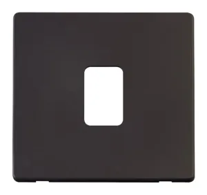 20A DP Switch Cover Plate - Black
