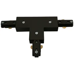 230V Track T-connector - Black