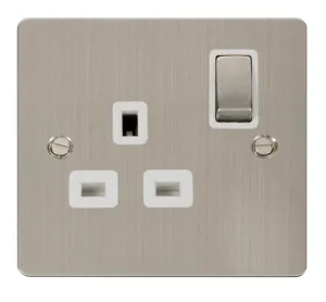 Ingot 1 Gang 13A DP Switched Socket  - White