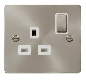 Ingot 1 Gang 13A DP Switched Socket  - White