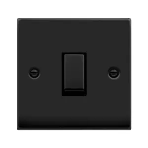 VP MATT BLACK INGOT 10A 1GANG 2WAY SWITCH