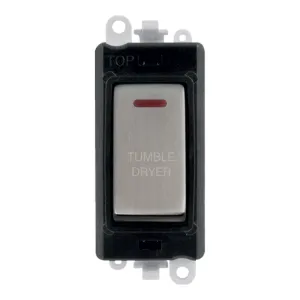 20AX Double Pole Switch With LED Module - Black -