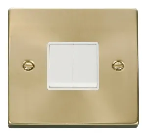 2 Gang 2 Way 10AX Switch - White