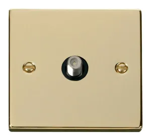1 Gang Satellite Socket Outlet - Black