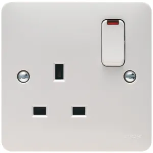 13A 1g DP Switched Socketwith indicator