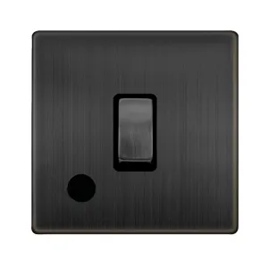 20A INGOT DOUBLE POLE SWITCH WITH FLEX OUTLET - MA