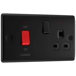NEXUS METAL MATT BLACK 45A COOKER CONTROL UNIT WIT