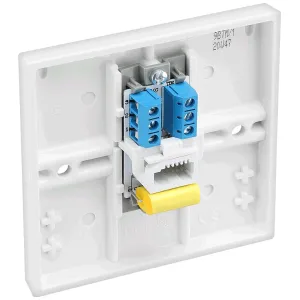 9BTM/1 1 GANG TELEPHONE SOCKET MASTER SCREW TYPE