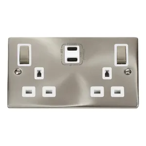 DECO 'INGOT' 13A 2 GANG SWITCHED SAFETY SHUTTER SO
