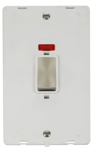 Definity - 50A 2 Gang Double Pole Switch With Neon