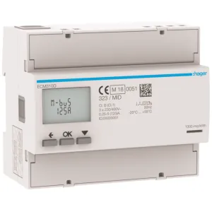 3Ph kWhmeter direct 125A 6M MBUS MID