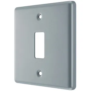 GRID FRONT PLATE METAL CLAD - 1 GANG