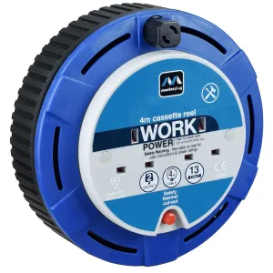 2 SOCKET 4M 13 AMP CASSETTE REEL BLUE