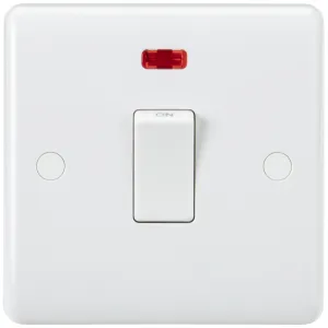 32A 1G DP Switch with Neon and Flex Outlet from Ba