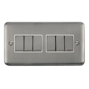 10AX Ingot 6 Gang 2 Way Plate Switch