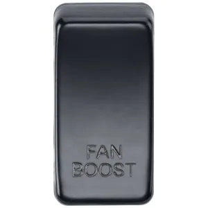Switch cover marked "FAN BOOST" - Matt Black
