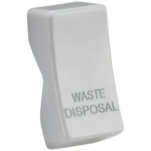 Rocker cover - laser printed WASTE DISPOSAL