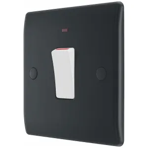 PART M APPROVED SINGLE SWITCH, 20A WITH POWER INDI