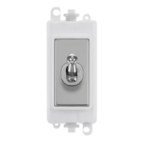 20AX Double Pole Toggle Switch Module - Polar Whit