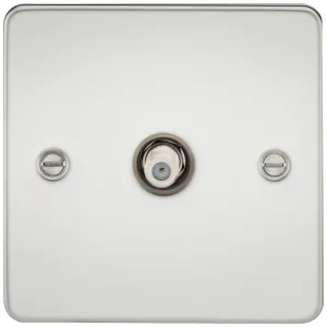 SAT TV Outlet (non-isolated) - Polished Chrome
