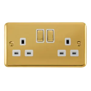 13A Ingot 2 Gang DP Switched Socket