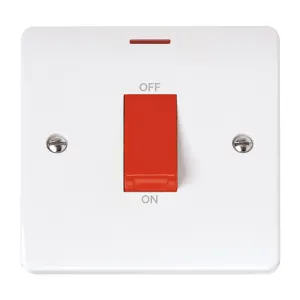 Mode - 50A 1 Gang Double Pole Switch With LED - Re