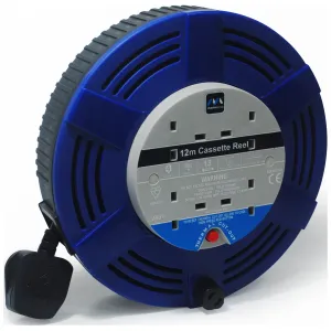 4 SKT 12M 13A LARGE CASSETTE REEL BLUE