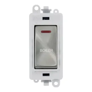 20AX Double Pole Switch With LED Module - Polar Wh