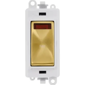 20AX Double Pole Switch With Neon Module - Polar W