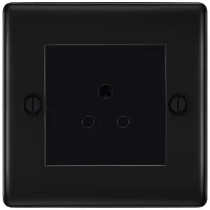 NEXUS METAL MATT BLACK SINGLE ROUND PIN UNSWITCHED