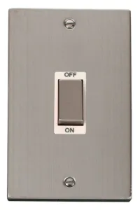 Deco - 50A 2 Gang Double Pole Switch (Vertical) -