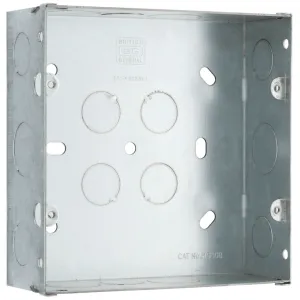 FLUSH METAL BOX 47MM DEEP (6G+8G GRID)