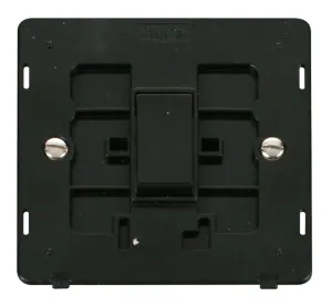 10AX 1 Gang Intermediate Switch Insert - Black
