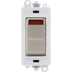 20AX Double Pole Switch With Neon Module - Polar W