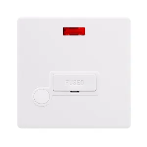 13A FUSED CONNECTION UNIT WITH NEON & OPTIONAL FLE