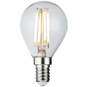 230V 4W LED SES Clear Golf Ball Filament Lamp 2700