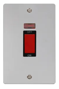 Define - 50A 2 Gang Double Pole Switch With Neon (