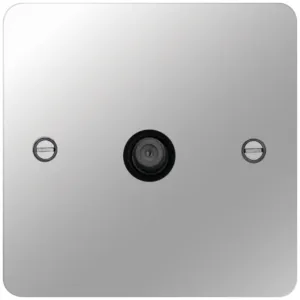 F TYPE SATELLITE OUTLET POLISHEDSTEEL BK