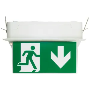 RECESSED BLADE 3 HOUR EMERGENCY MAINTAINED DOWN AR