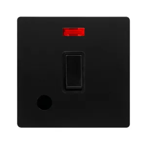 20A DOUBLE POLE SWITCH WITH NEON & FLEX OUTLET - M