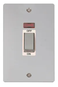 Define - 50A 2 Gang Double Pole Switch With Neon (