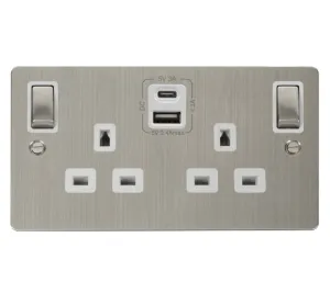 2G 13A SW SKT 4.2A A&C USB INGOT FPSS WH