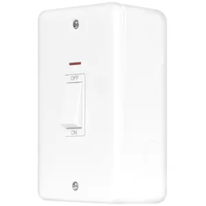 Metal Clad Pro - 50A 2 Gang Double Pole Switch Wit