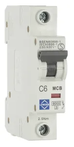 LEWDEN MCB 6A C Type 1Pole 6kA